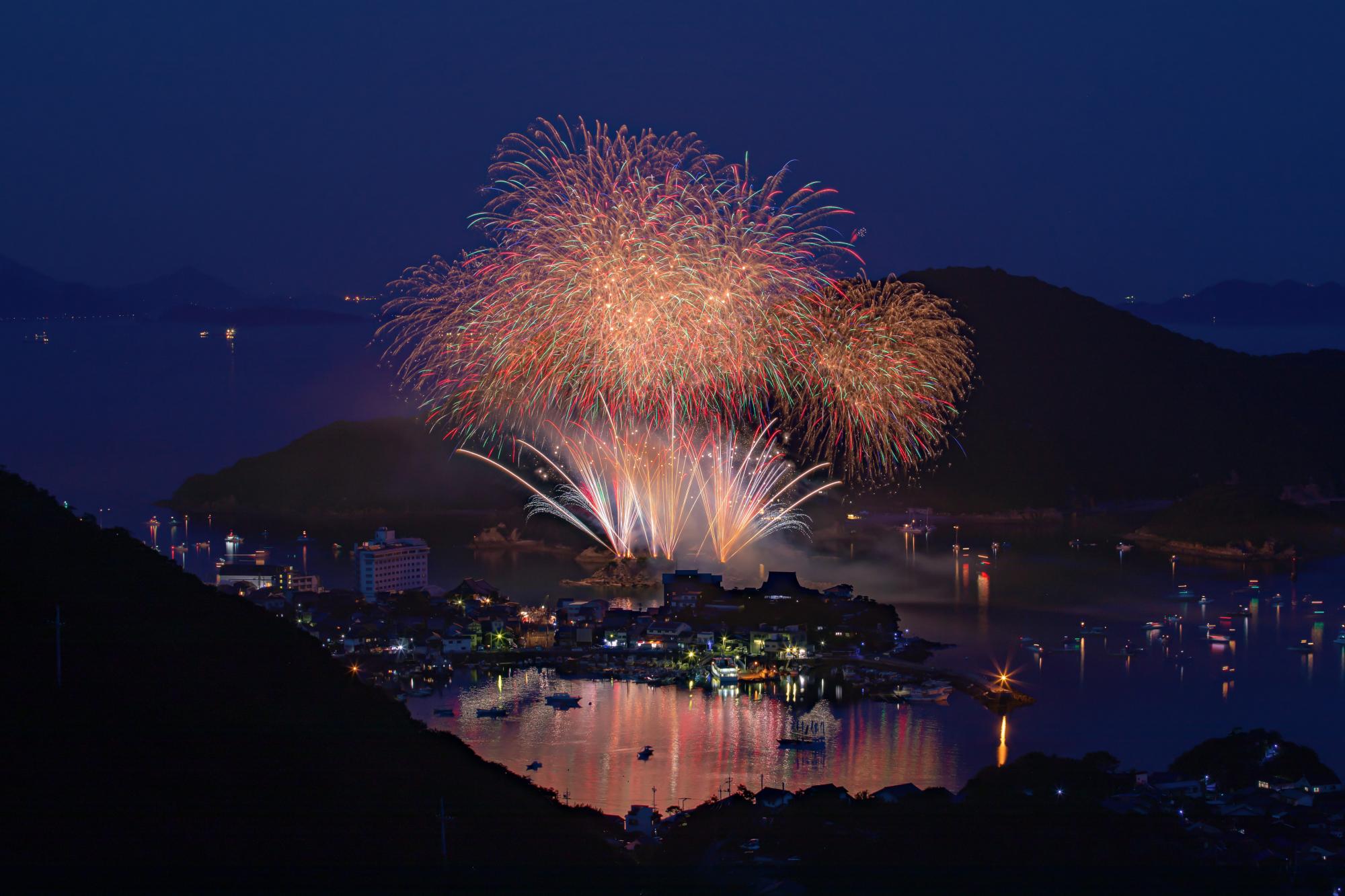 弁天島花火1